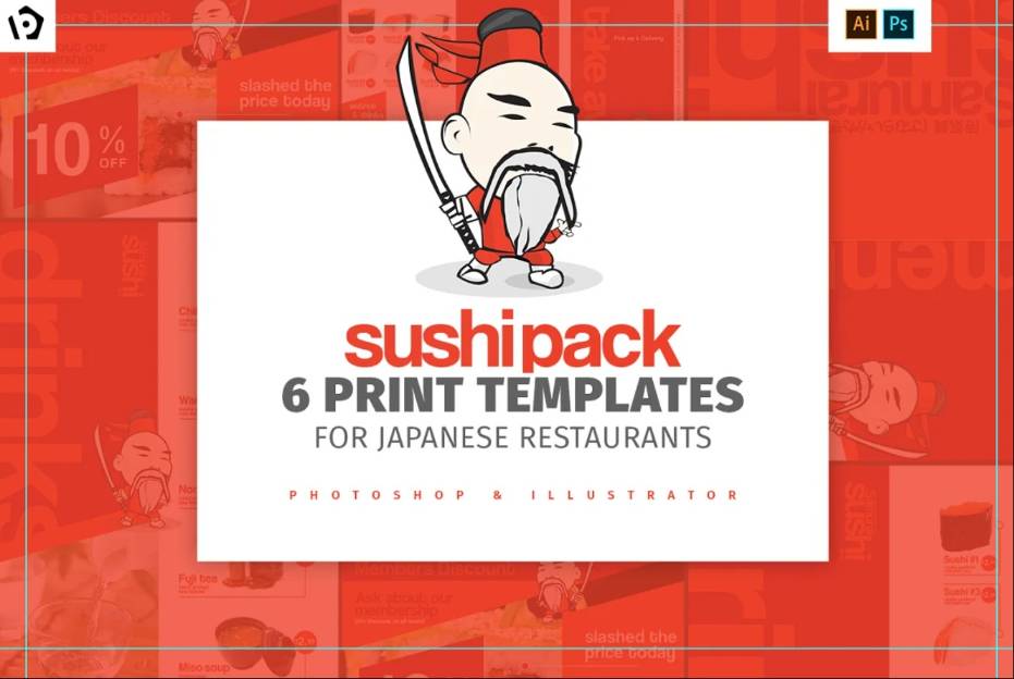 Sushi Restaurant Menu Template