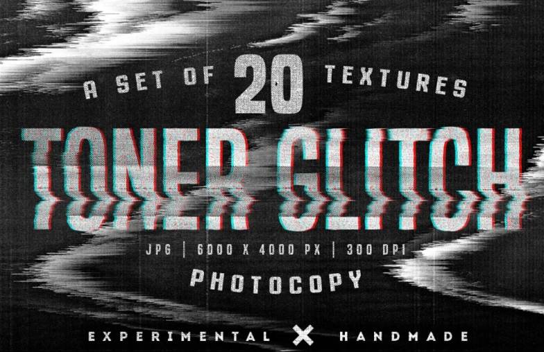 Toner Glitch Photocopy Textures