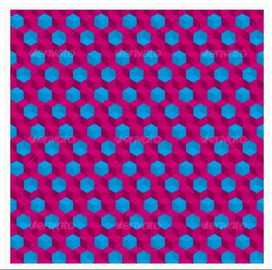 Trippy Cubes Seamless Pattern