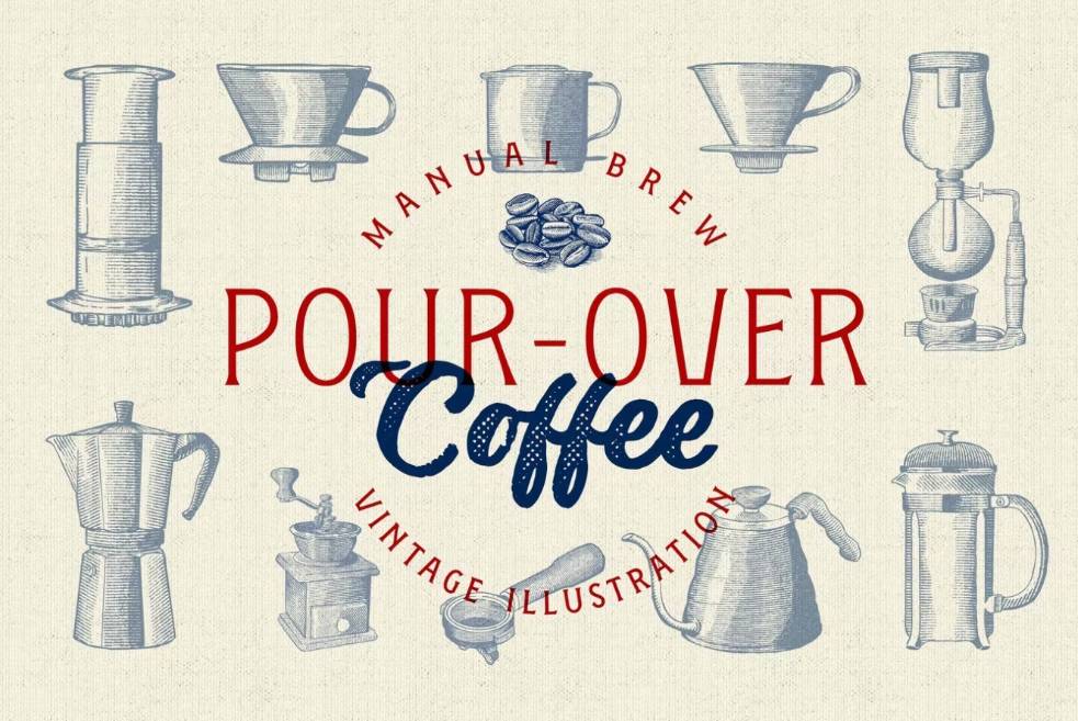 Vintage Coffee Brew Illustrations