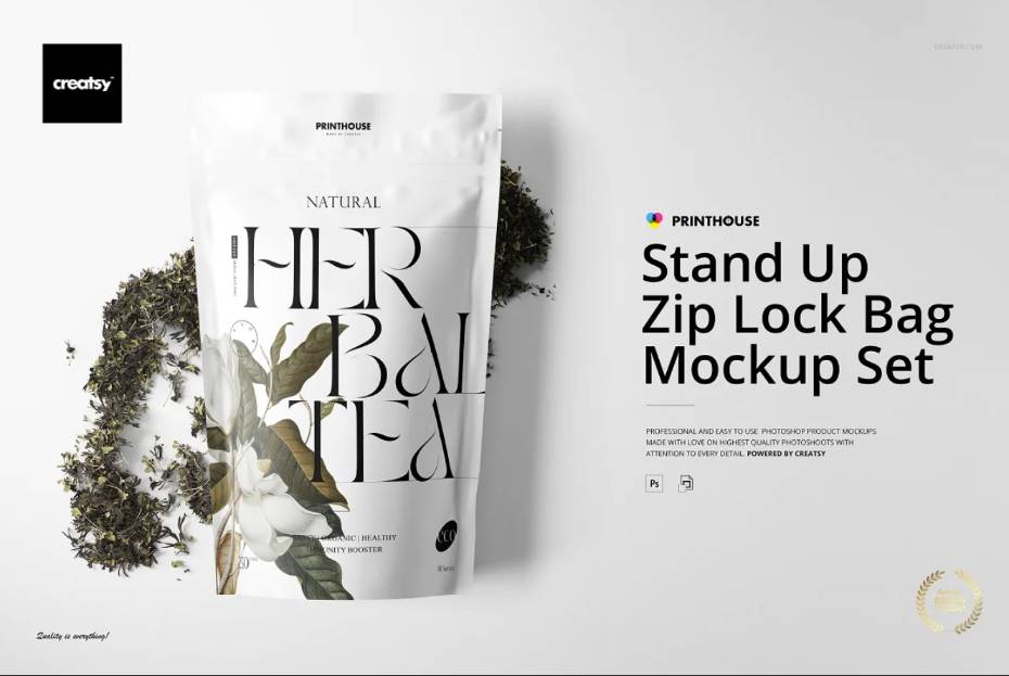 Zip Lock bag Mockup Set