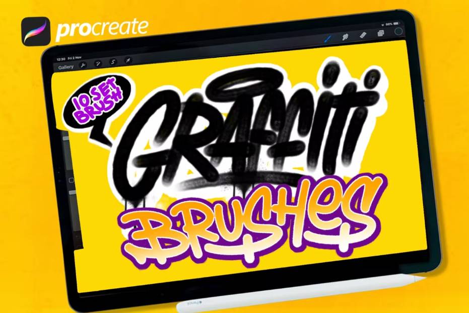 iPad Graffiti Brush Design
