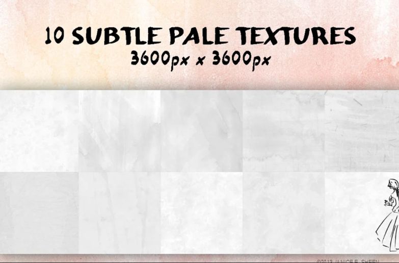 10 Subtle Pale Textures Pack