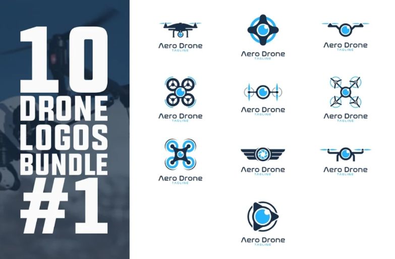10 Unique Dronde Logos Bundle