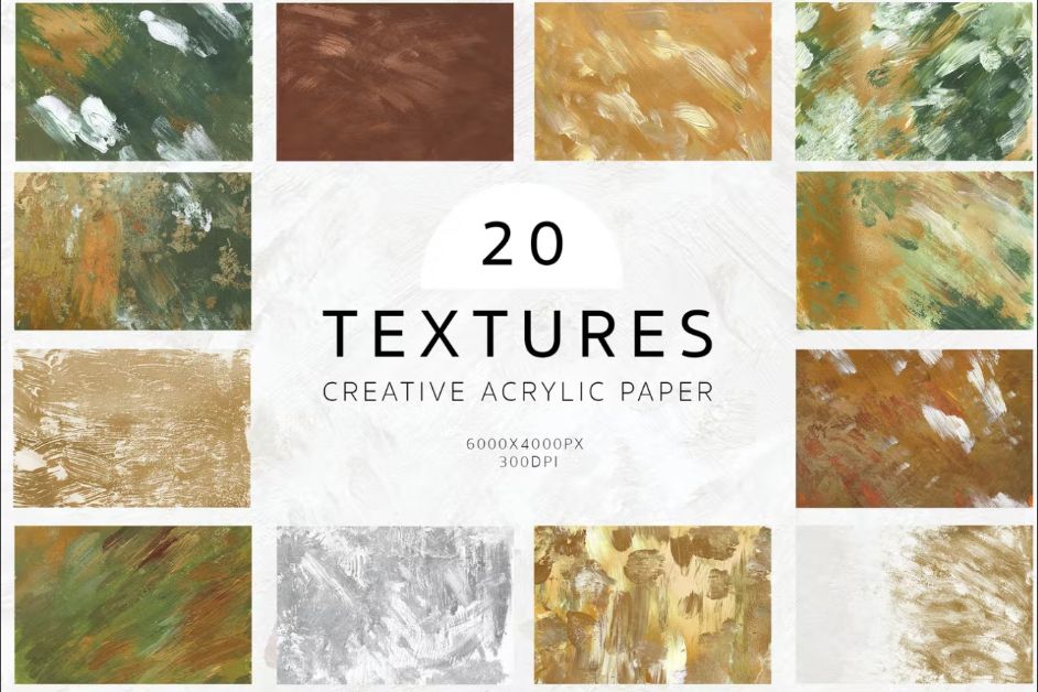 20 Creative Textures Bundle Set
