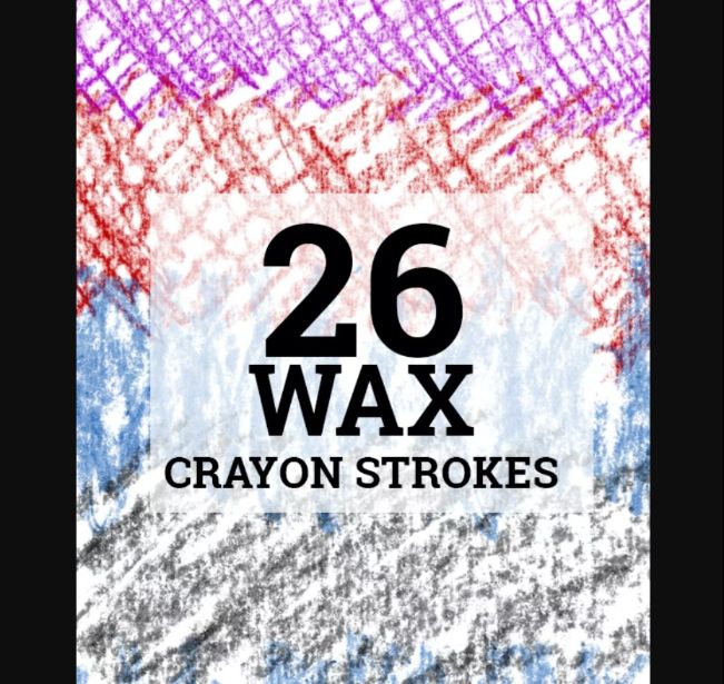 26 Wax Crayon Brushes Set