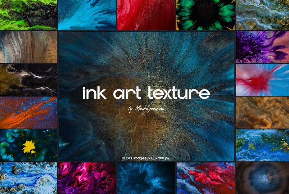 30 Ink art Textures pack