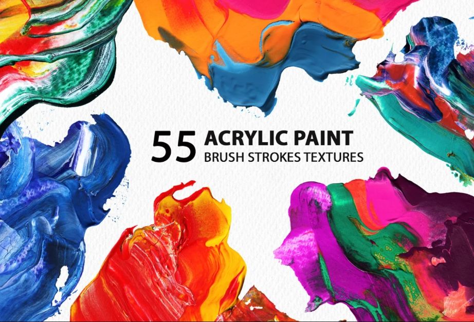 55 Paint Stroke Brush Textures