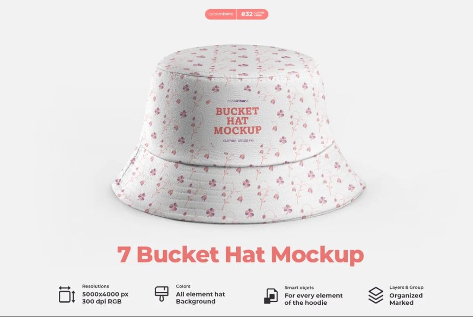 7 Unique Bucket Mockup Presentations