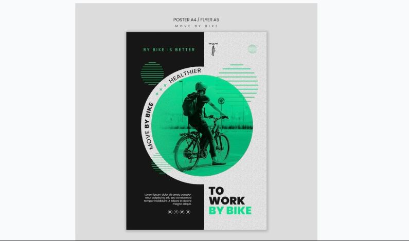 A4 and A5 Bike Poster