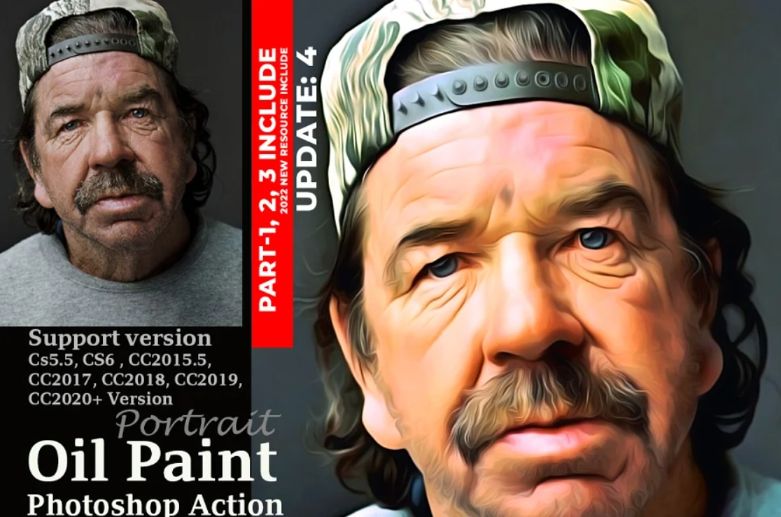 Artistic Oil Painting Photoshop Action