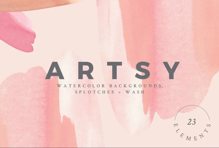 Blush Style Watercolor Textures