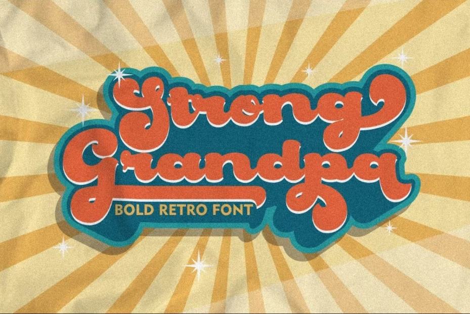 Bold and Retro Style Typeface