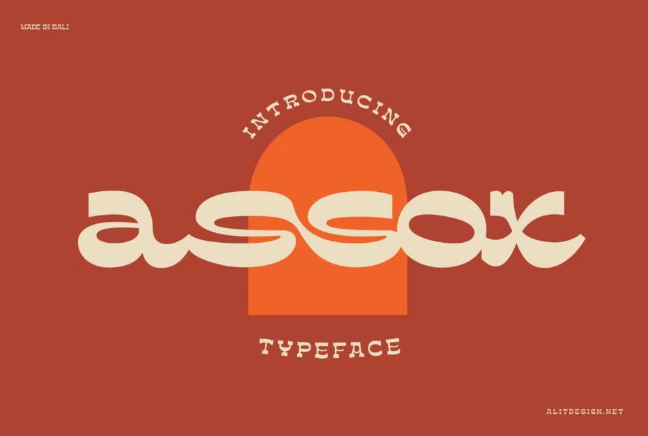 Classic Groovy Font Style