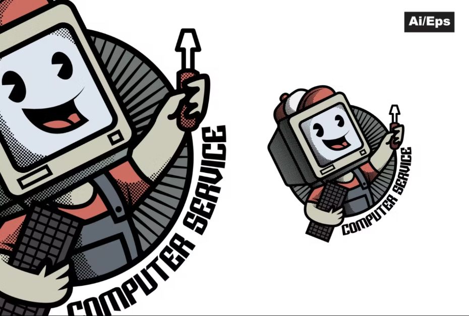 Computer Repair Services Logo Design