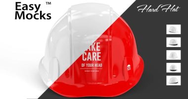 Hard Hat Mockup PSD