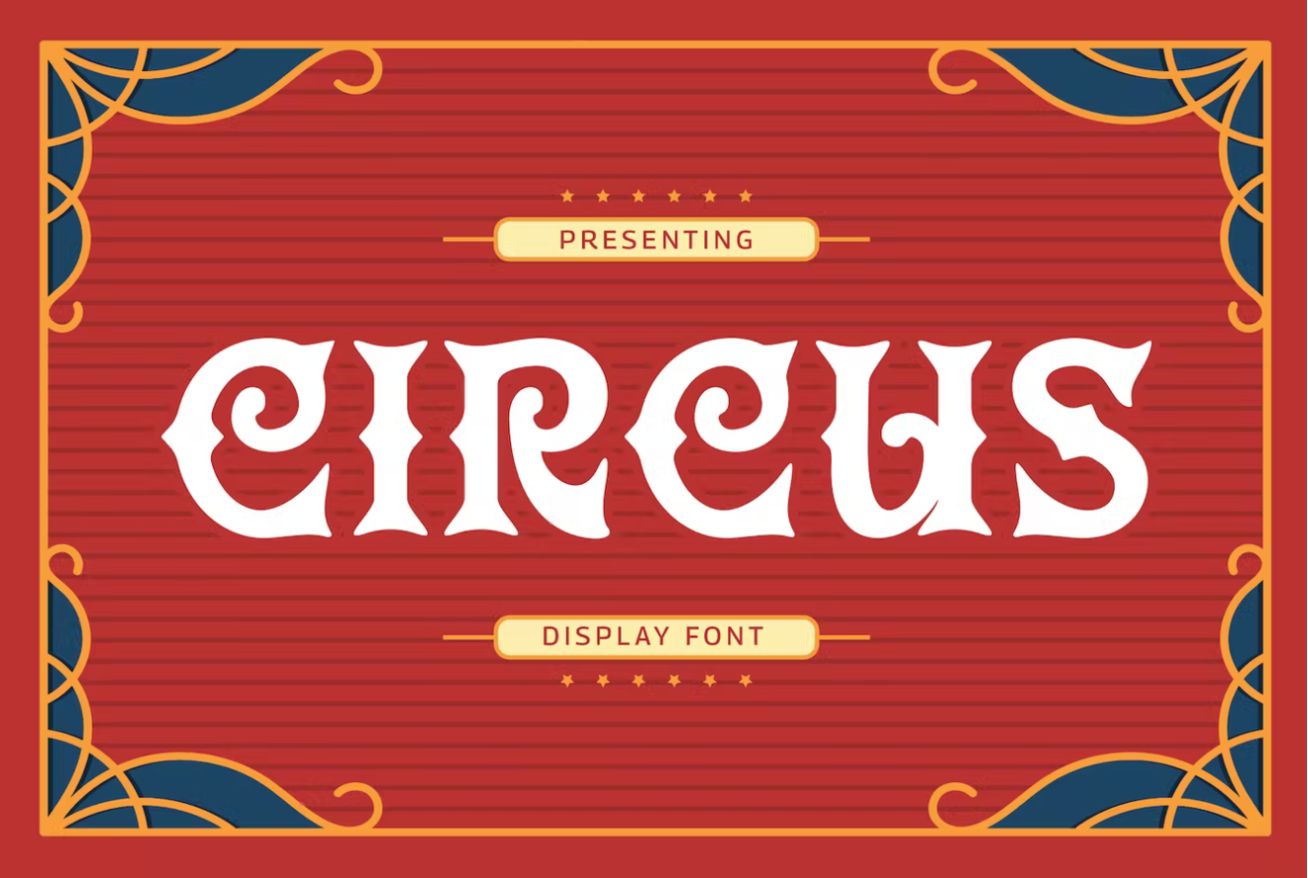 Decorative Style Circus Font