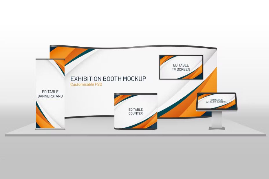 Exhibition Booth Mocckup Templates