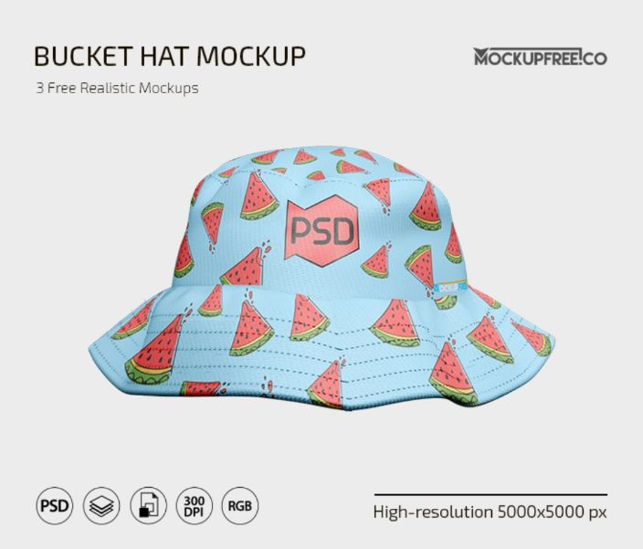 Free Realistic Hat Mockup PSD