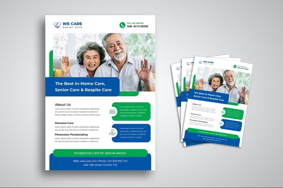Fully Editable Home care Flyer