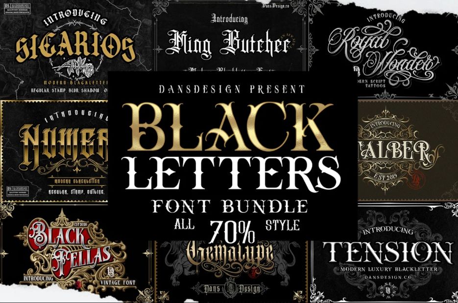 Gothic Black Letter Fonts
