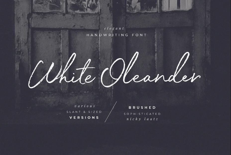 Hand Lettered Signature Font