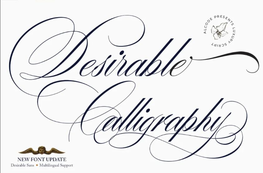 High Quality Calligraphy Style Font