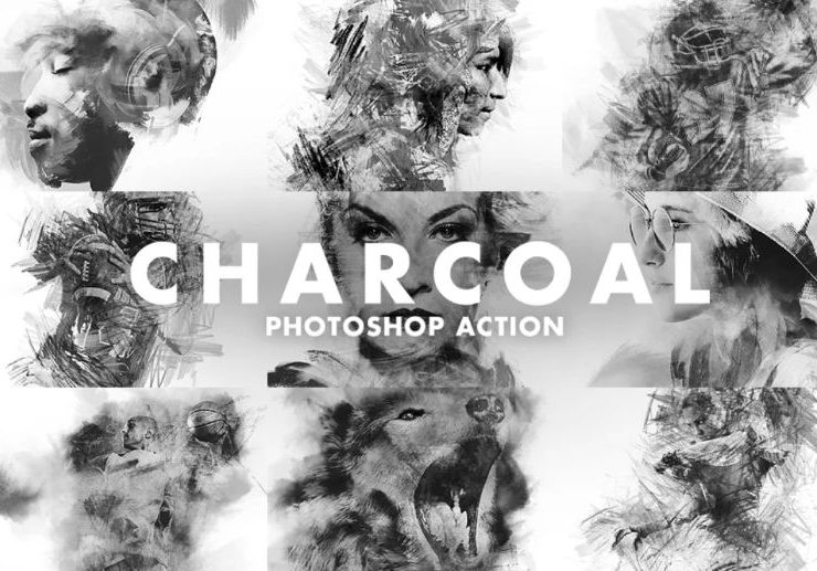 15+ Charcoal Photoshop Action ATN FREE Download
