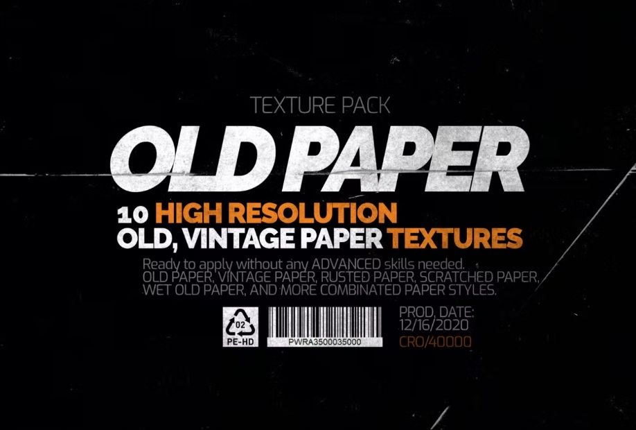 High Resolution Old Paper Brush