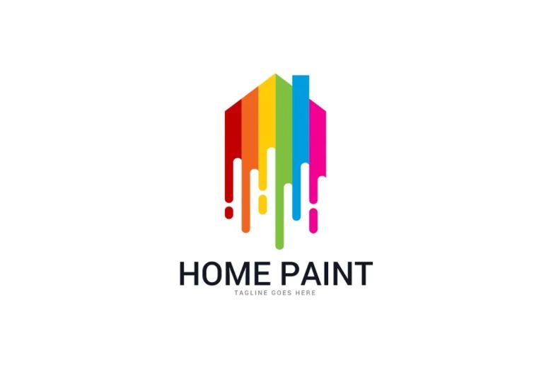 Home Painting Logo Design Template