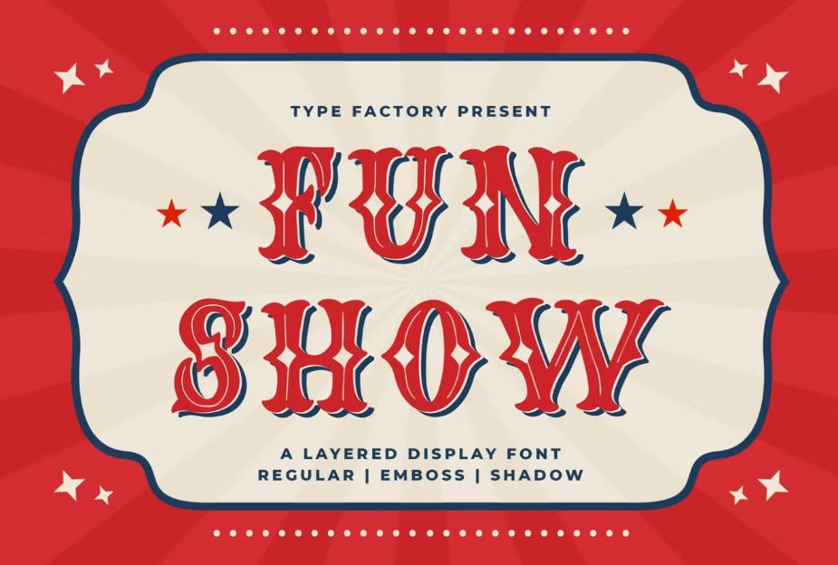 Layered Fun Show Display Fonts