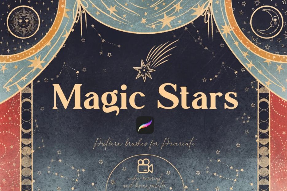 Magical Stars Procreate Brushes