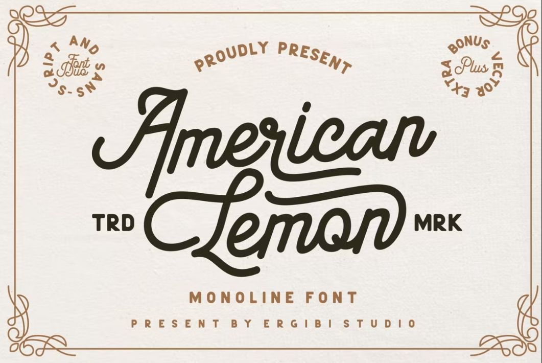 Monoline Style Creative Fonts