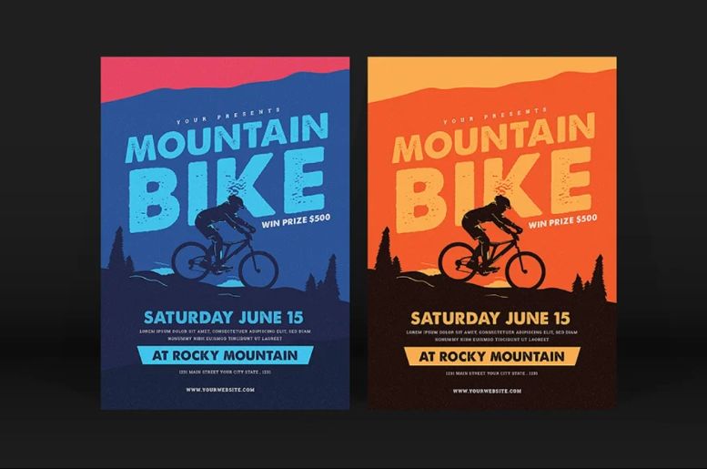 Mountain Bike Event Flyer Template