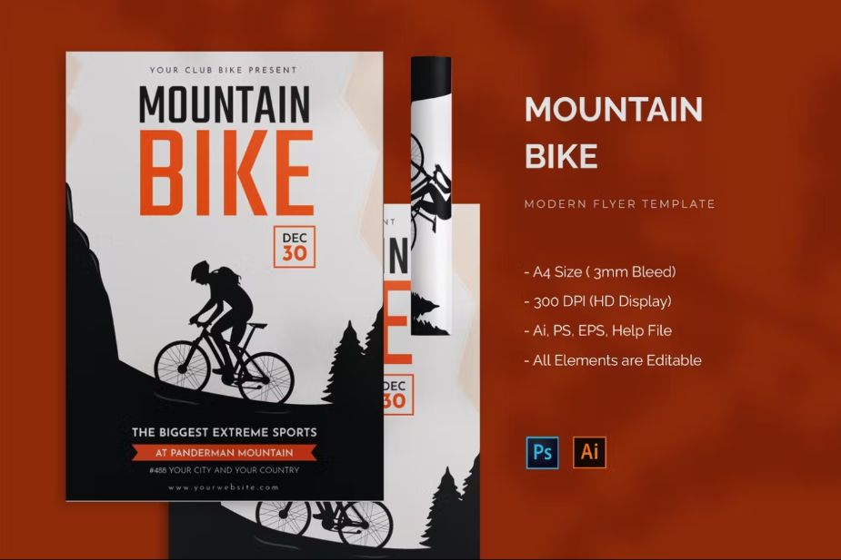 Mountain Bike Poster Design