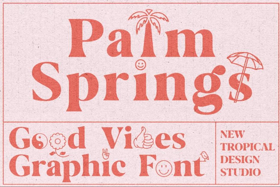 Palm Spring Graphic Fonts