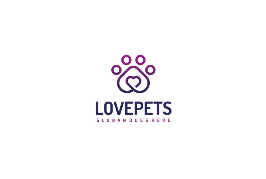 Pet Love Logo Design Idea