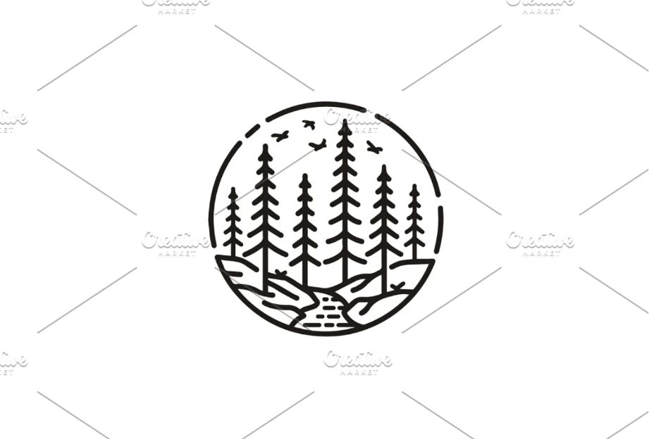 Pine Forest Logo Design