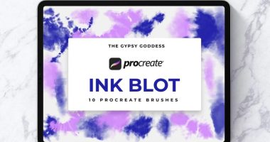 Ink Blot Brushes Procreate