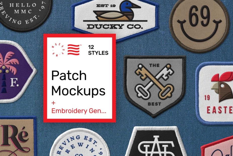Professional Patch and Embroiedary Mockups
