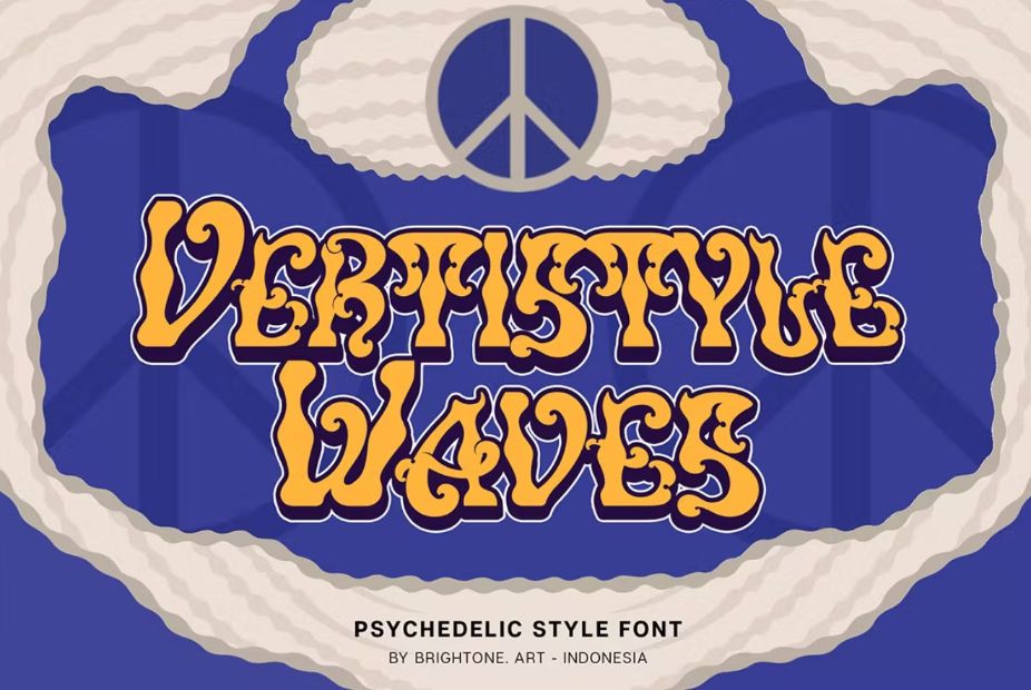 Psychedelic Wavy Type Fonts