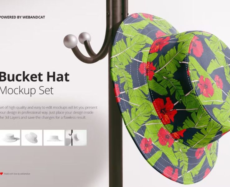15+ Bucket Hat Mockup PSD FREE Download