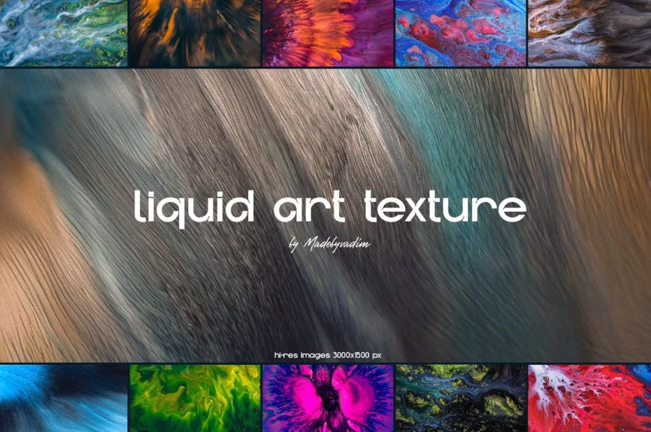 Realistic Liquid Art Texture
