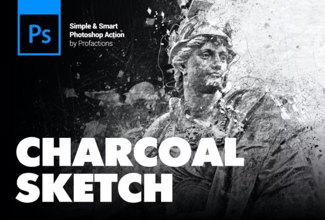 charcoal photoshop action free download