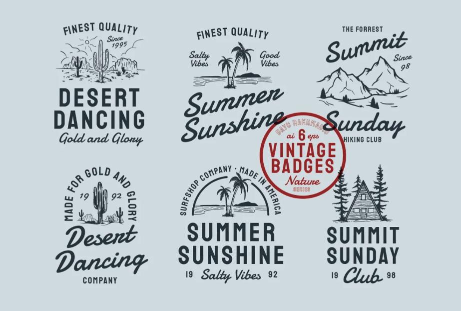 Summer Beach Summit Logo Template