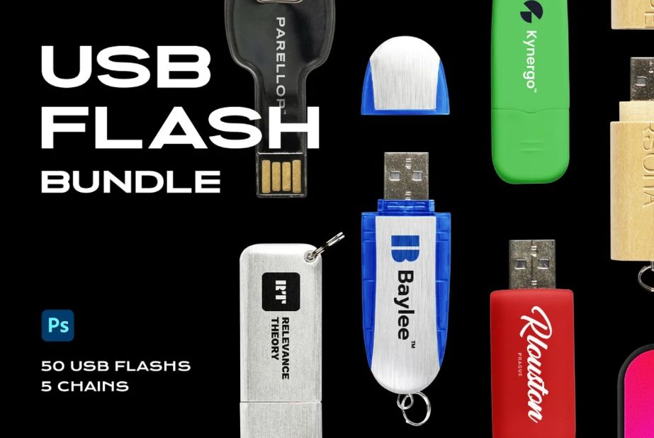 USB Flash Drive Mockup Bundle