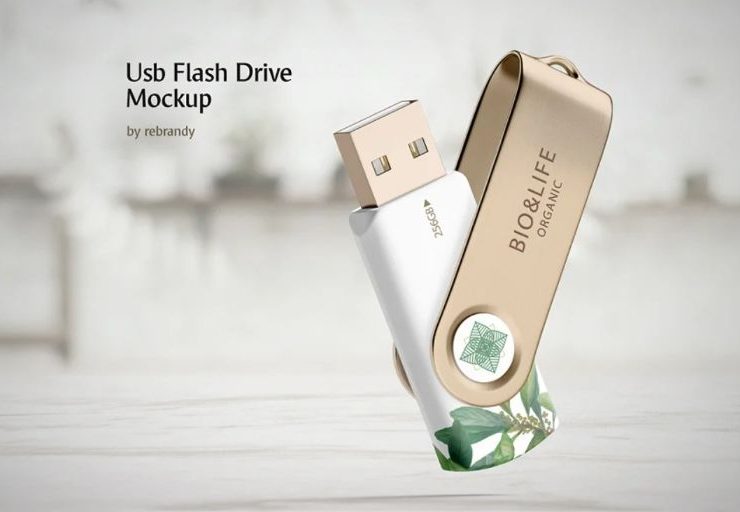 15+ USB Flash Drive Mockup PSD FREE Download