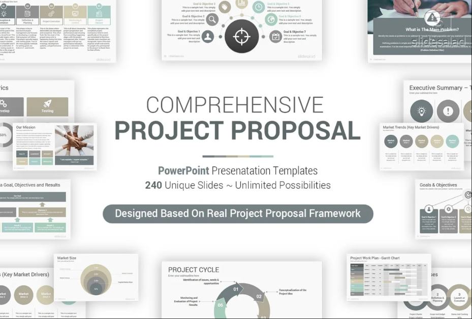 Unique Project Proposal PowerPoint Templates