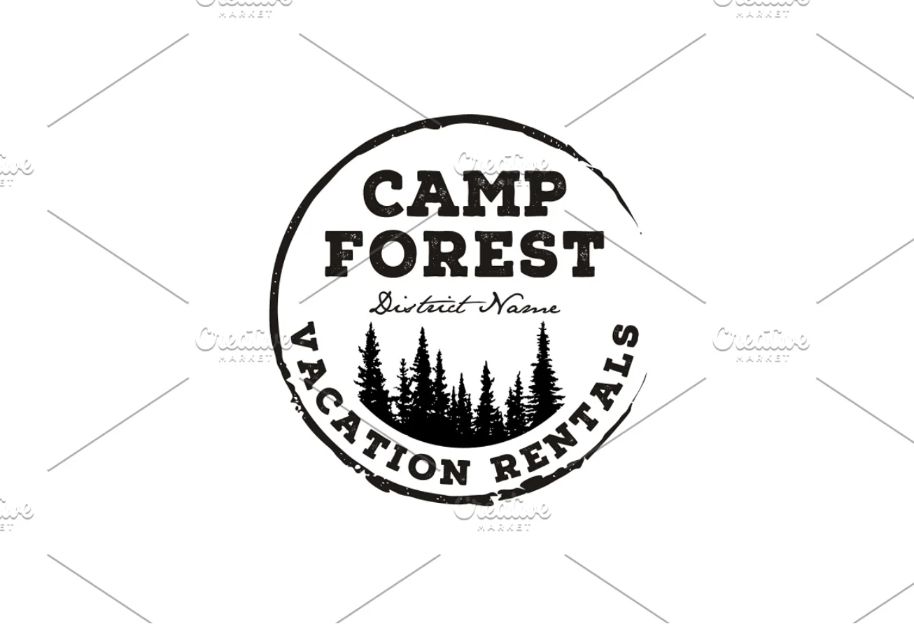 Vintage Forest Logo Design