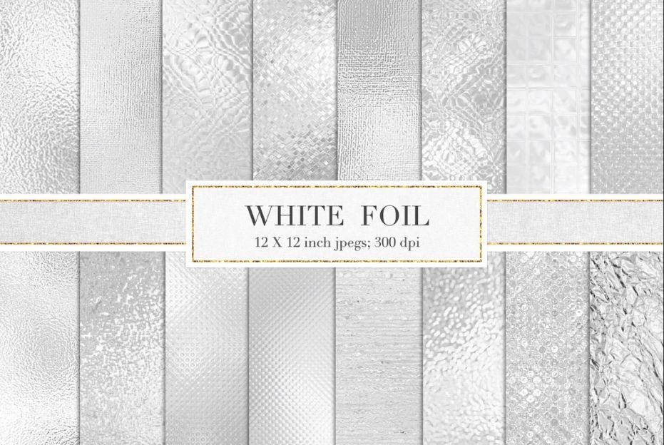 White Foil Textures Pack